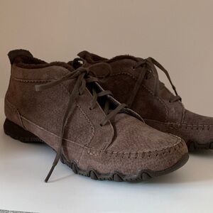 Sketchers Leather New W/O tags Brown Lace-Up Ankle Boots size 7.5
